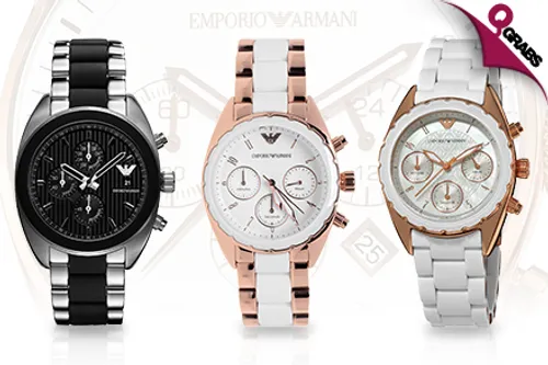 For QR899, Dazzle in Emporio Armani Watches for Men OR Women - Choose from 7 Sleek Designs! (QR2031 Value)